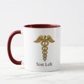 Golden Double Snake Caduceus Mok (Links)