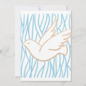 Golden Dove Baptism - religieuze uitnodiging (Achterkant)