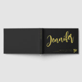 Golden Dove Name in Script Matte Black Memorial (Complet)