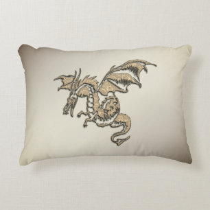 Golden Dragon Accent Kussen