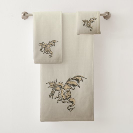 Golden Dragon Bad Handdoek (Insitu)