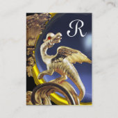 GOLDEN DRAGON BLUE TOPAZ Monogram Visitekaartje (Achterkant)
