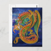 Golden Dragon Briefkaart (Voorkant / Achterkant)