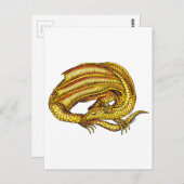 Golden Dragon Briefkaart (Voorkant / Achterkant)