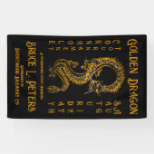 Golden Dragon Cornhole Toernooi Fundraiser Event Spandoek (Horizontaal)