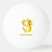 Golden Dragon Design Ping Pong Ball (Voorkant)