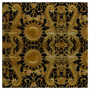 Golden Dragon Fabric Stof