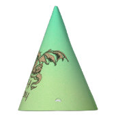 Golden Dragon Green Birthday Feesthoedjes (Rechts)