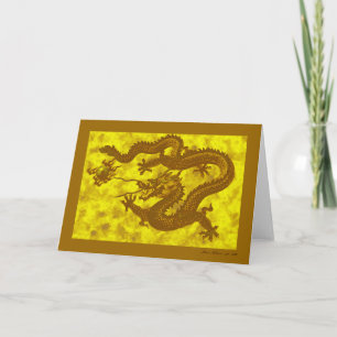Golden Dragon-Kaart (leeg) Kaart