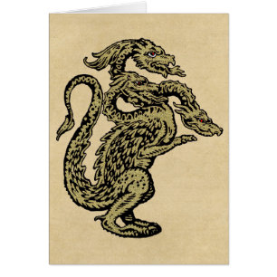 Golden Dragon met drie hoofden