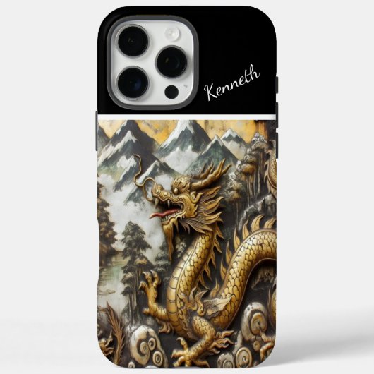 Golden Dragon Oplopend Case-Mate iPhone Case (Achterkant)