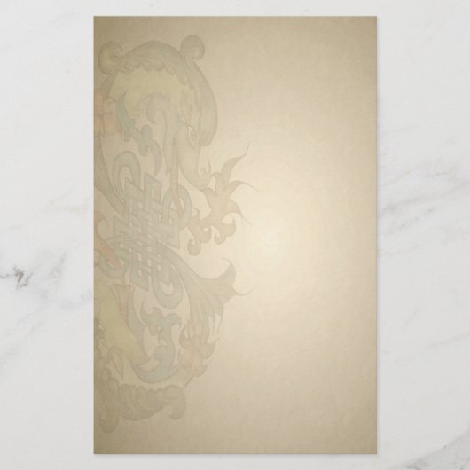 Golden Dragon Parchment Stationery Briefpapier (Voorkant)