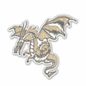 Golden Dragon Sticker (Voorkant)