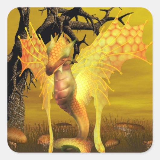 Golden Dragon Stickers (Voorkant)