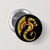 Golden Dragon-symbool Ronde Button 5,7 Cm (Voorkant /achterkant)