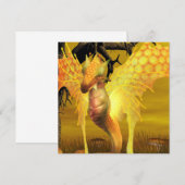 Golden Dragon-uitnodigingen Kaart (Voorkant / Achterkant)