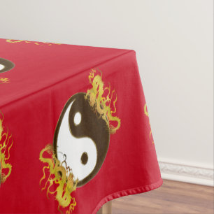 Golden Dragon Yin Yang Tafelkleed