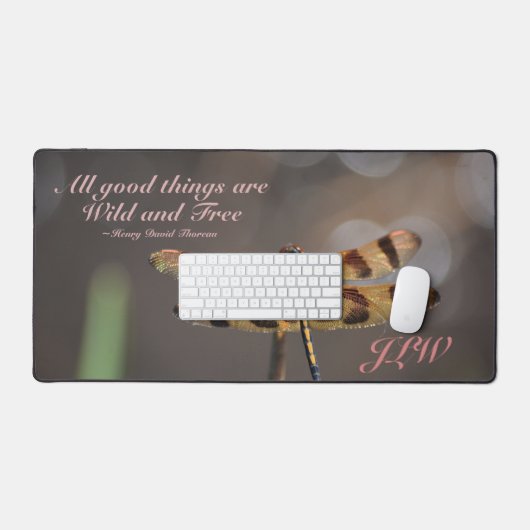 Golden Dragonfly Alle Goede Dingen Wild en Gratis Bureaumat (Keyboard & Muis)