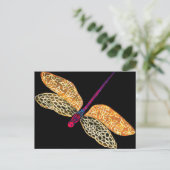 Golden Dragonfly Briefkaart (Staand voorkant)