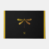 Golden Dragonfly met aangepaste tekst Deurmat (Voorkant)