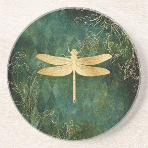 Golden Dragonfly Sandstone Onderzetter