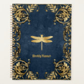 Golden Dragonfly Whimsical, niet-gedateerde Planne Planner (Voorkant)