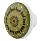 Golden Dragonfly Wings Ceramic Knob Keramische Knop (Rechts)