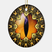Golden Dragon's Eye Keramisch Ornament (Links)