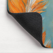 Golden Drift Feather Art Mousepad Muismat (Hoek)