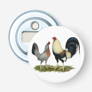 Golden Duckwing Kippen Button Flesopener