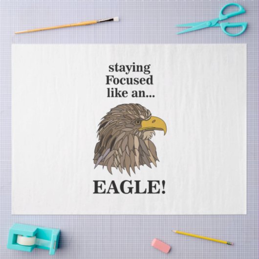 Golden Eagle Head Tissuepapier (Craft)