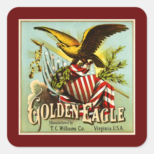 Golden Eagle kauwtabak Label  (Voorkant)
