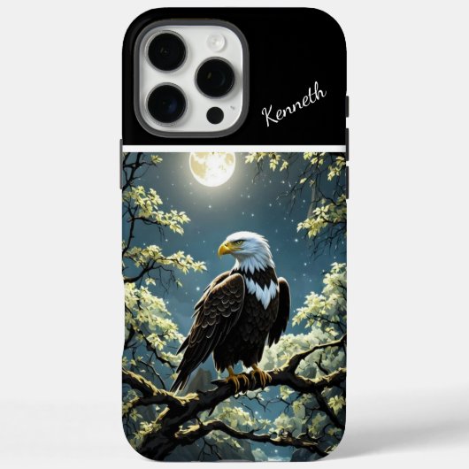 Golden Eagle onder maanlicht Case-Mate iPhone Case (Achterkant)