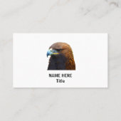 Golden Eagle op zwart en wit Visitekaartje (Achterkant)