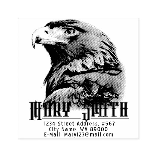 Golden Eagle Rubberstempel (Afrduk)