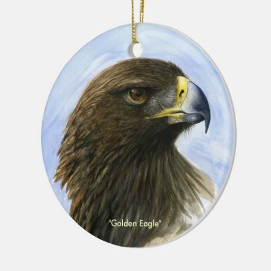 "Golden Eagle" schilderij van waterverf Keramisch Ornament (Links)