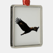 Golden Eagle Soaring Metalen Ornament (Rechts)