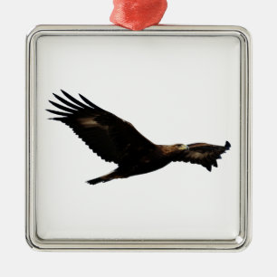 Golden Eagle Soaring Metalen Ornament