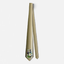 Golden Easter Cross en White Lilly Flowers