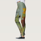 Golden Echoes: Herfstreflectie Leggings (Links)