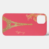 Golden Eiffel Tower Custom Samsung Note 4 Coque (Verso (horizontal))