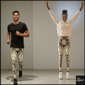 Golden Elegance Leggings