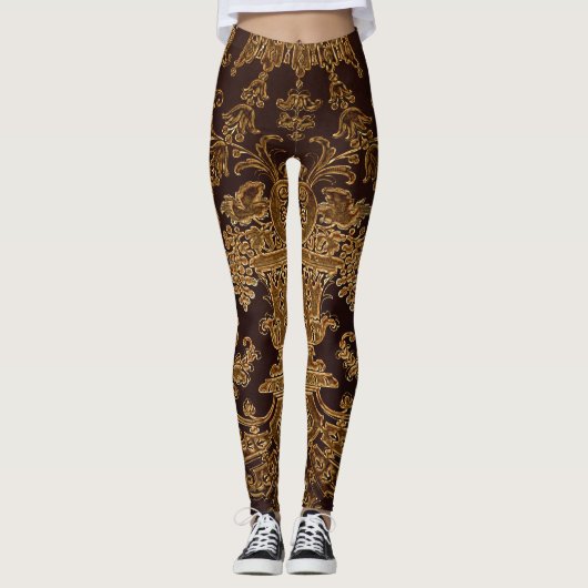 Golden elegance-leggings leggings (Voorkant)