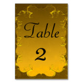 Golden Elegance Mariage Numéro de table (Par défaut)