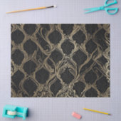 Golden Elegance op zwart decoupage papier (Craft)