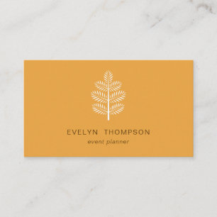 Golden Elegant Chic Botanical Tropical Branch Visitekaartje