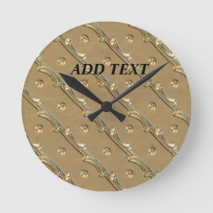 Golden elegant design ronde klok
