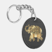 Golden Elephant Sleutelhanger (Voorkant Links)