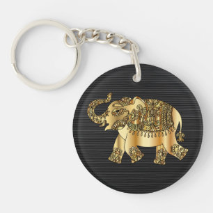 Golden Elephant Sleutelhanger