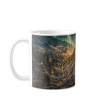 Golden Elven Fantasy Light Mug Impressionist Fan